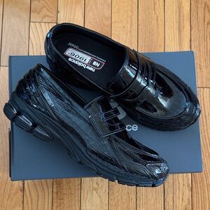 New Balance 1906 Black Patent Leather Loafers